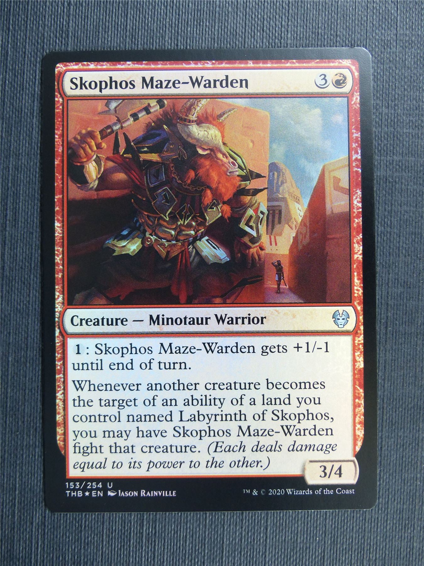 Skophos Maze-Warden Foil - Theros Collector Ed - Mtg Magic Cards #3L4