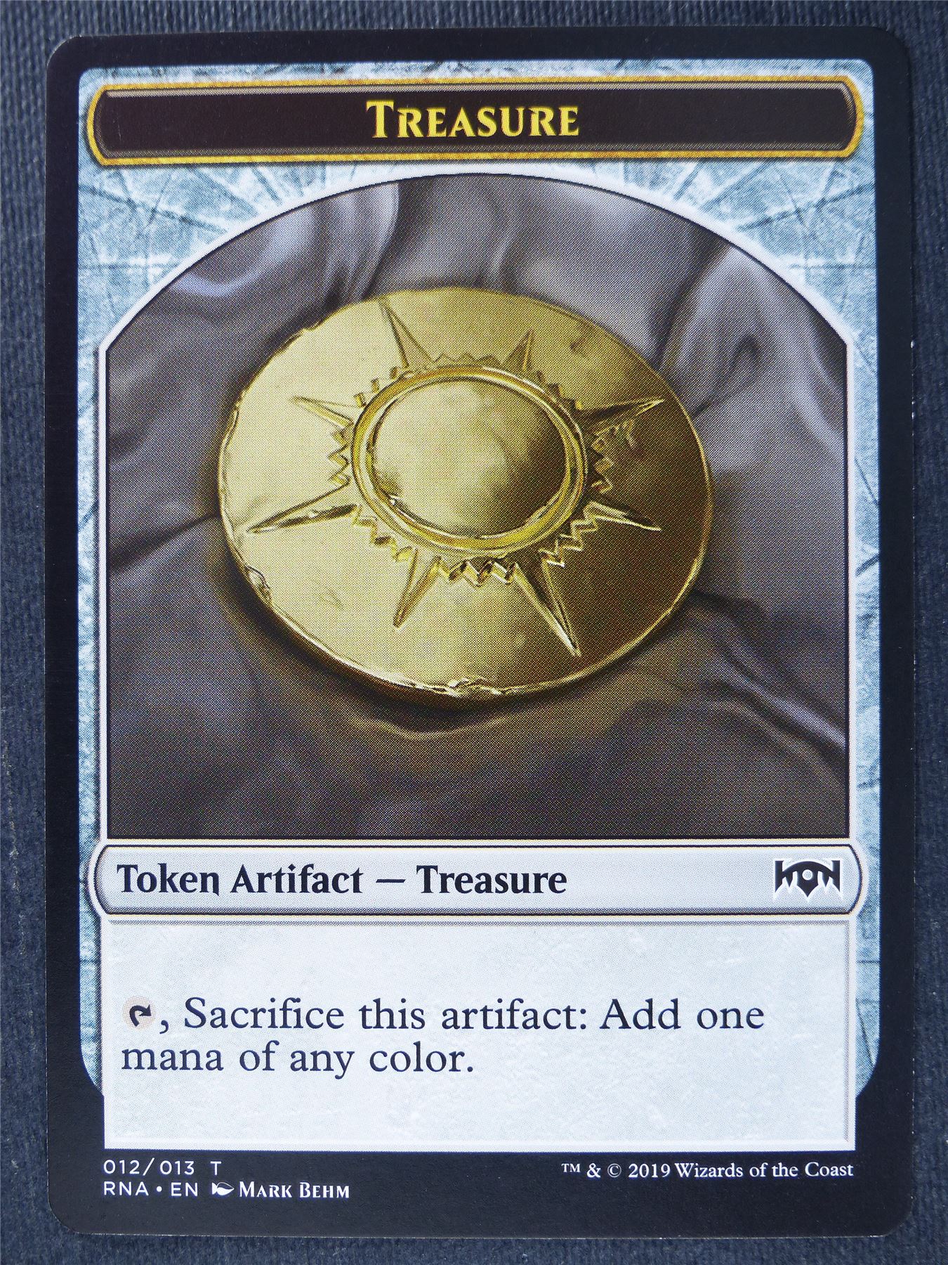 treasure token cards mtg (014) // Wizard Double-Sided [Streets of New Capenna To Add one mana of any color Treasure token (2)