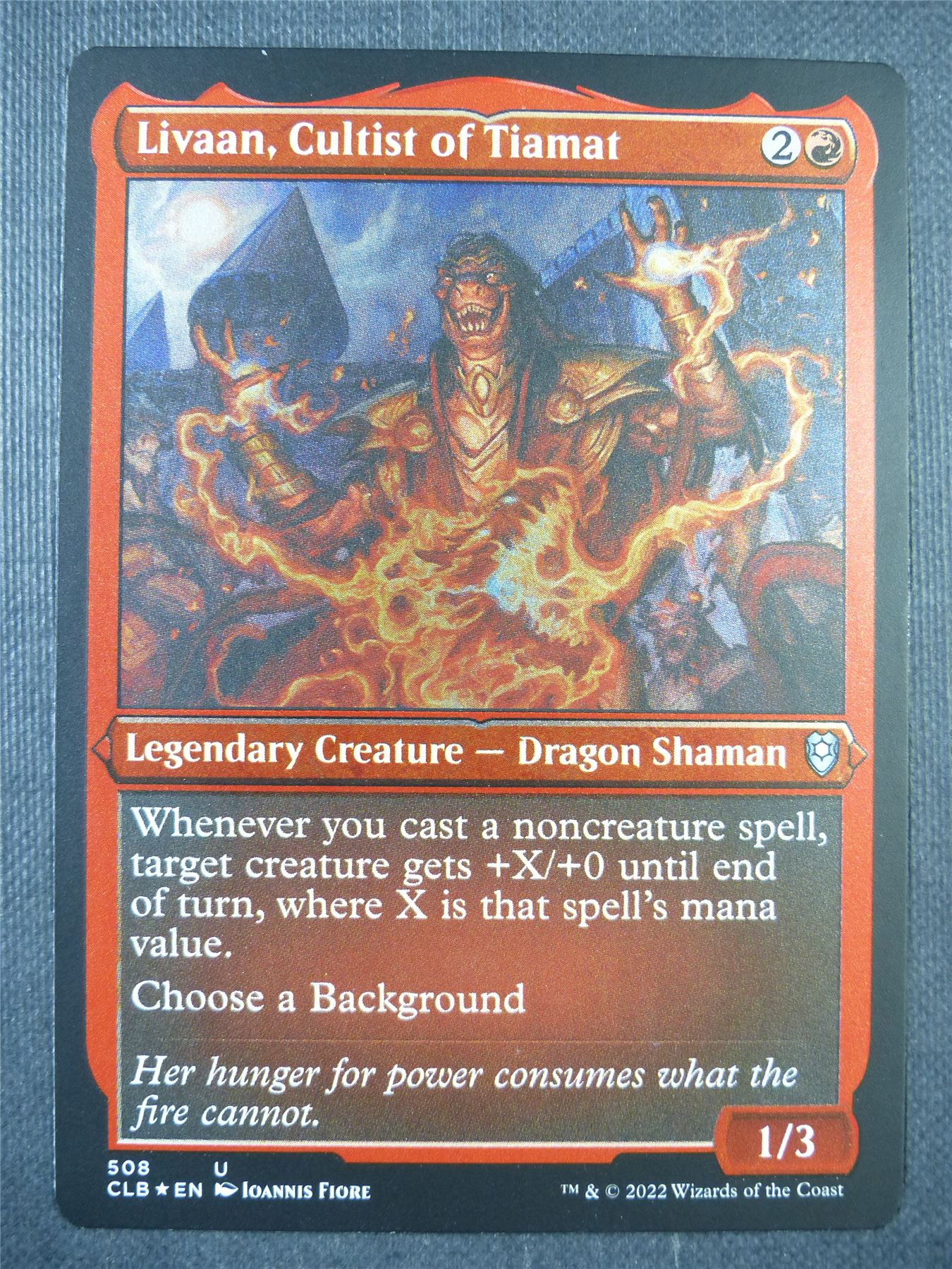 Livaan Cultist of Tiamat Etched Foil - Mtg Card #70K