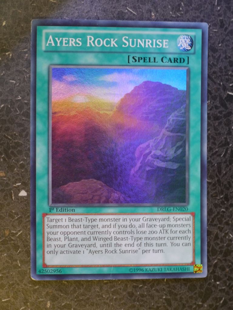 Yugioh Cards: AYERS ROCK SUNRISE DRLG SUPER RARE # 3C81