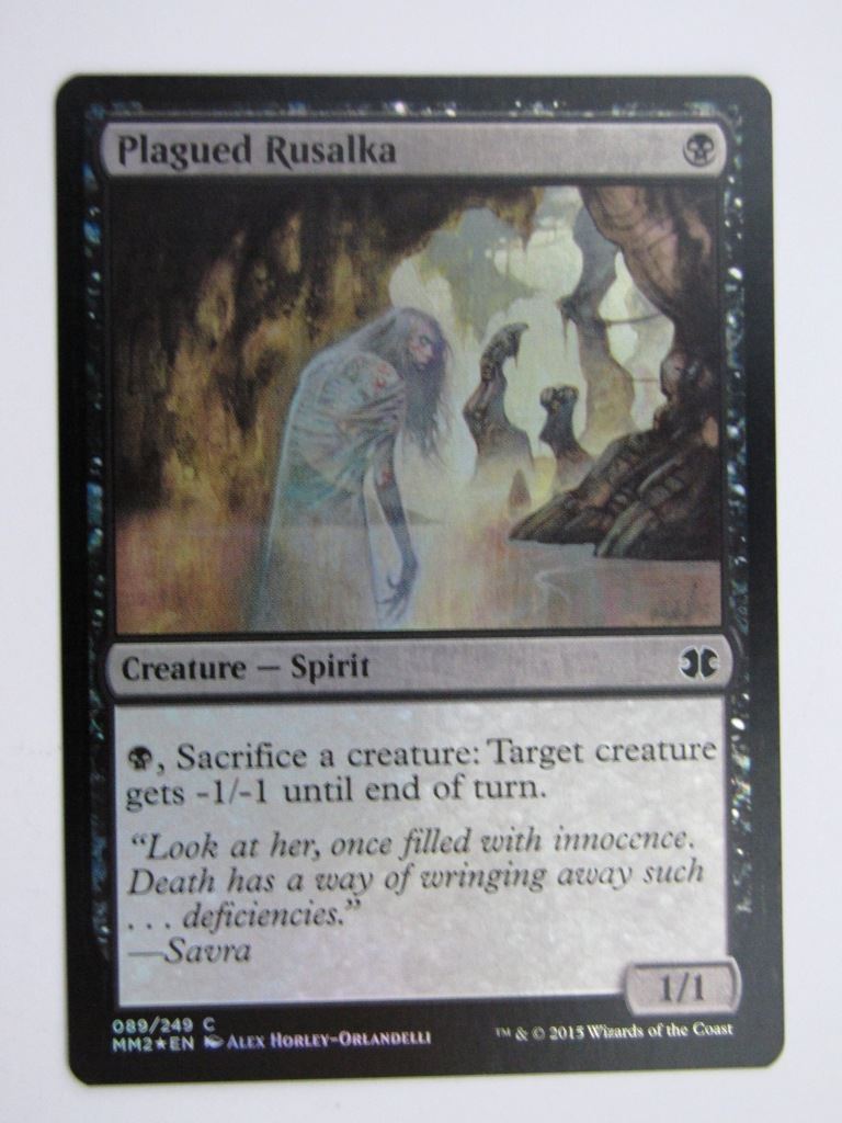 MTG MODERN MASTERS TWO FOIL: PLAGUED RUSALKA # 27J57