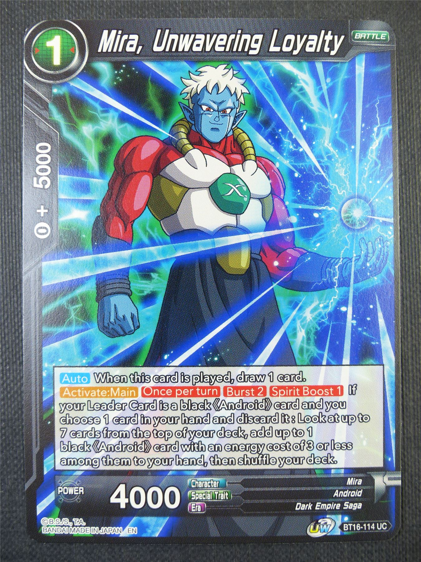 Mira Unwavering Loyalty - Dragon Ball Super Card #7YB