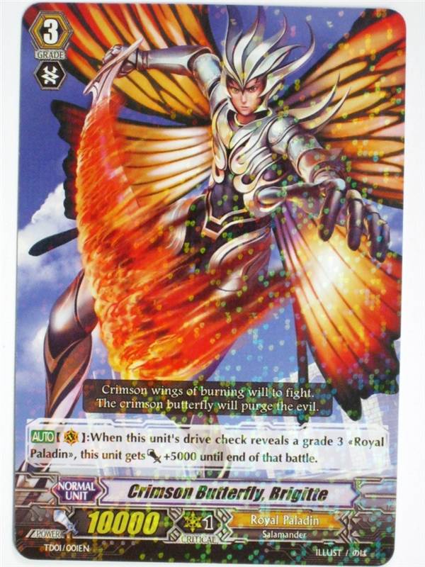 Cardfight!! Vanguard CCG - CRIMSON BUTTERFLY, BRIGITTE 001EN