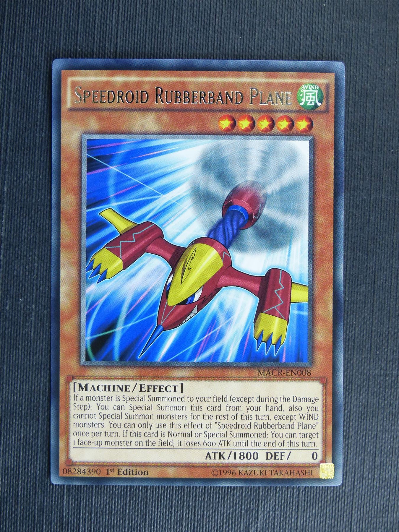 yugioh speedroid cards Speedroid Rubberband Plane MACR Rare - 1st ed