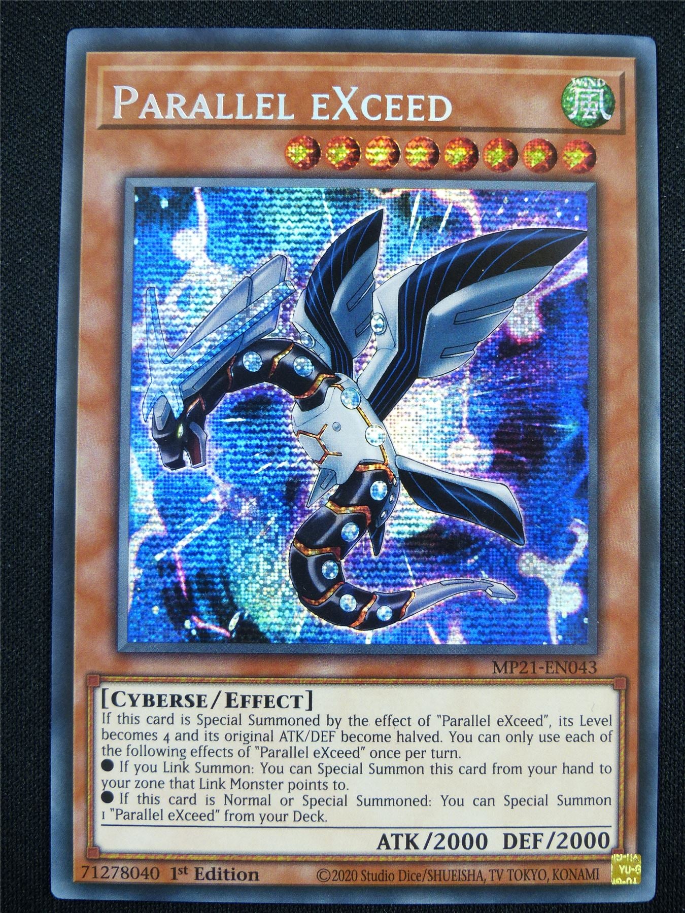 Parallel Exceed MP21 Secret Rare - 1st ed Yugioh Card #QO