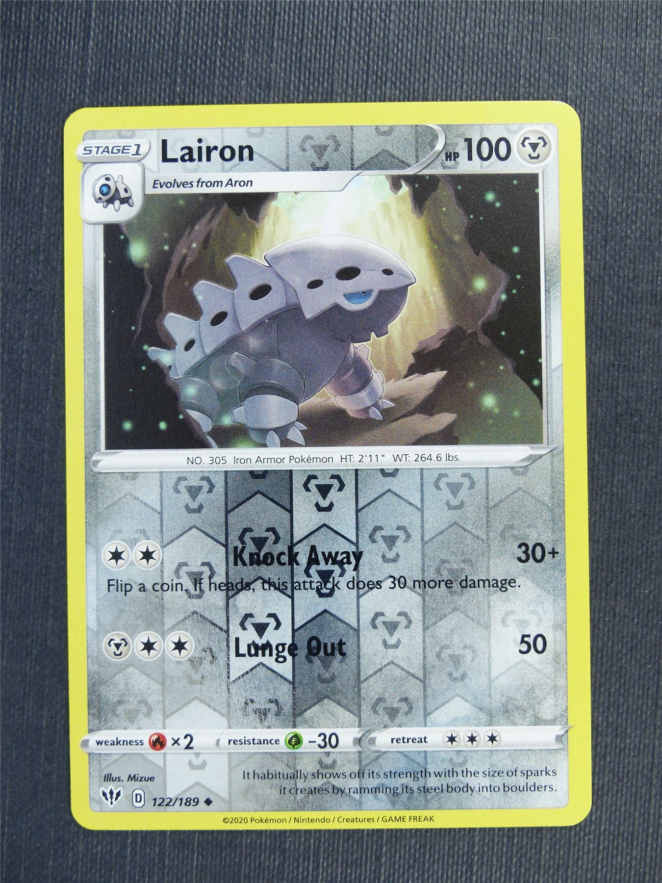 Lairon 127/189 - DAA - Pokemon Card #3AS