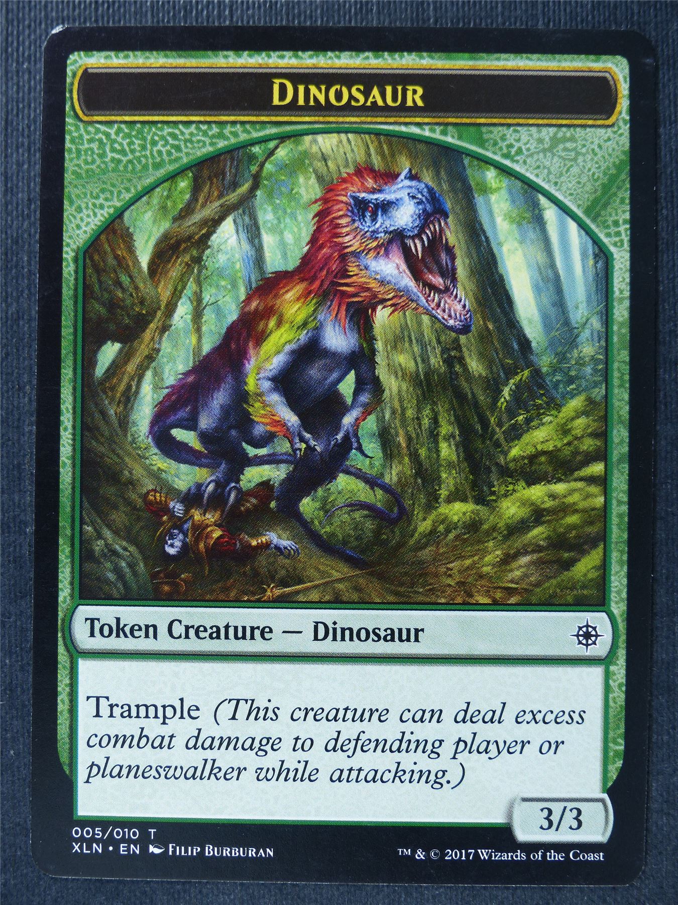 Dinosaur Token - Mtg Card #1TM