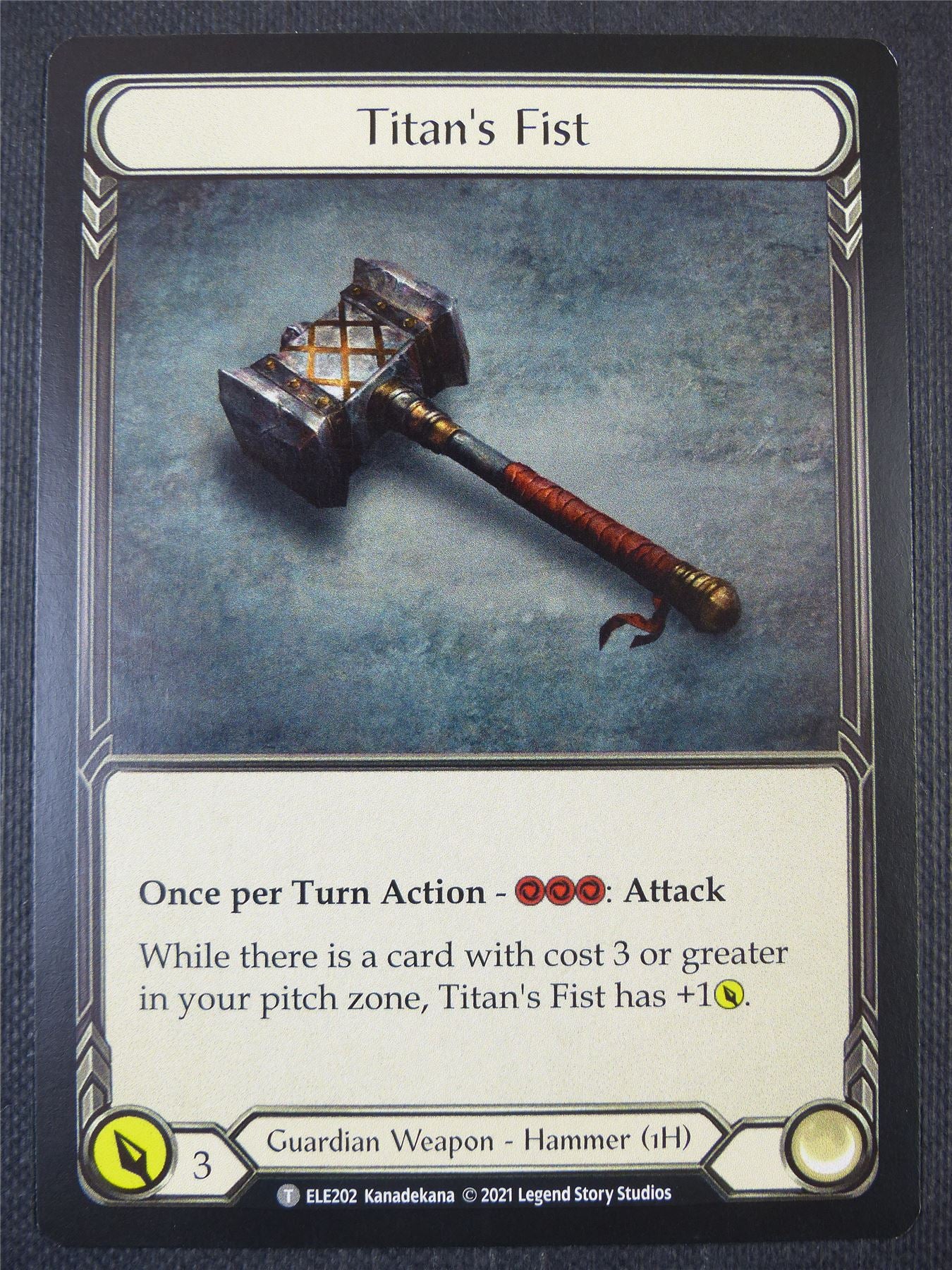 Titan's Fist / Embodiment of Lightning - Tales of Aria 1st ed - Flesh and Blood Card #65M