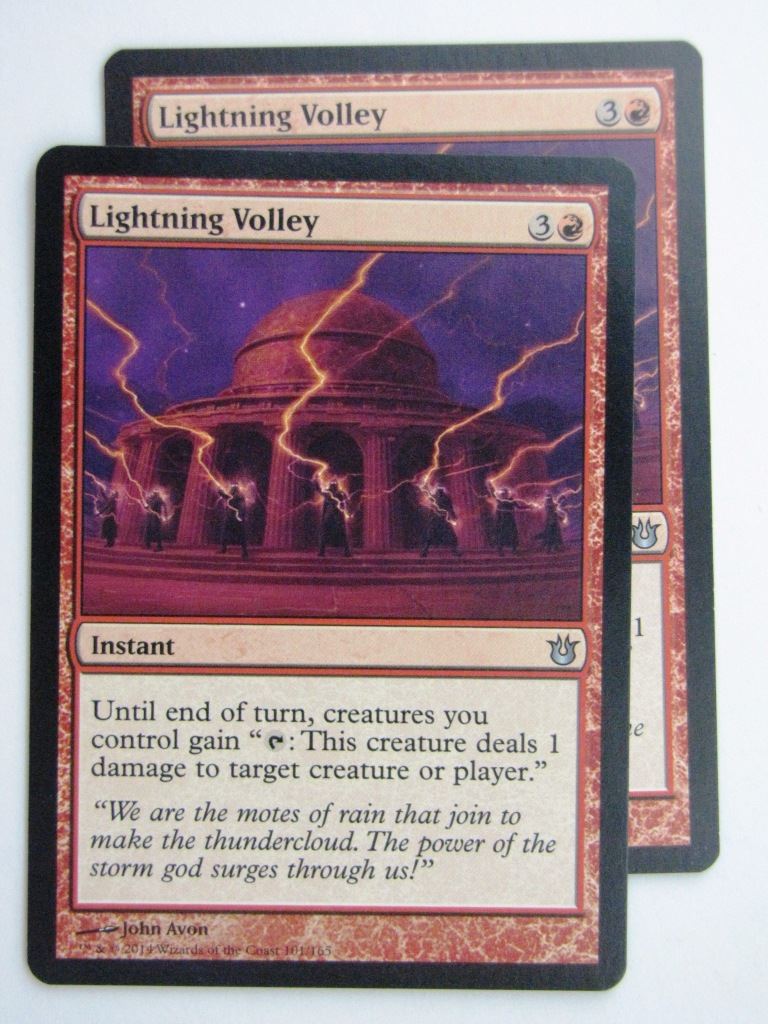 MTG Magic Cards: LIGHTNING VOLLEY x2 Born of the Gods # 24E61