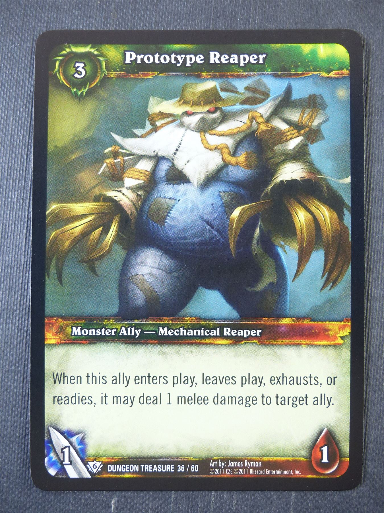 Prototype Reaper 36/60 Foil - WoW Card #19U