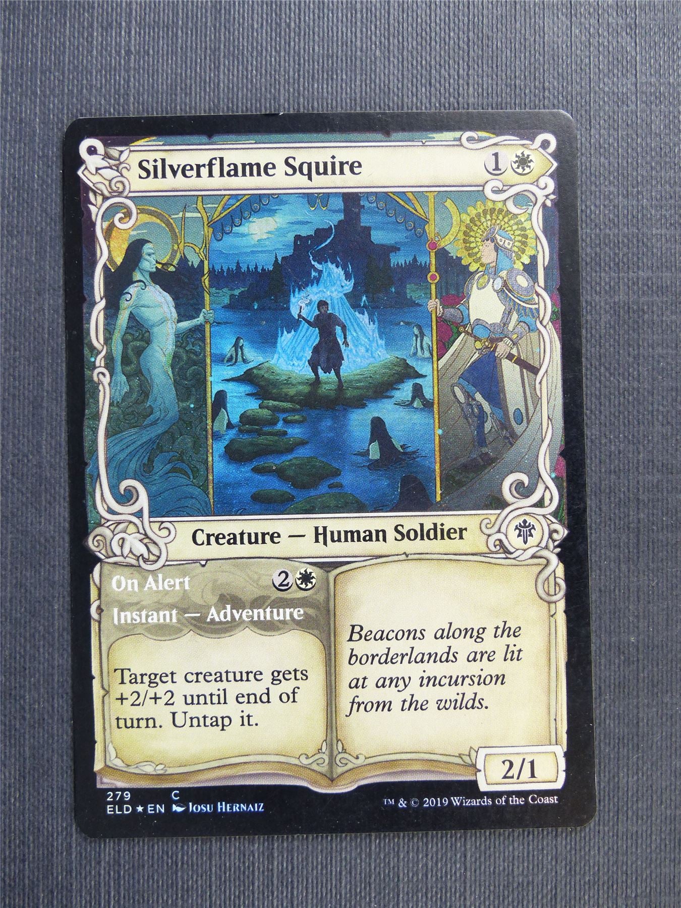 Silverflame Squire Showcase Foil - Mtg Magic Cards #1N4