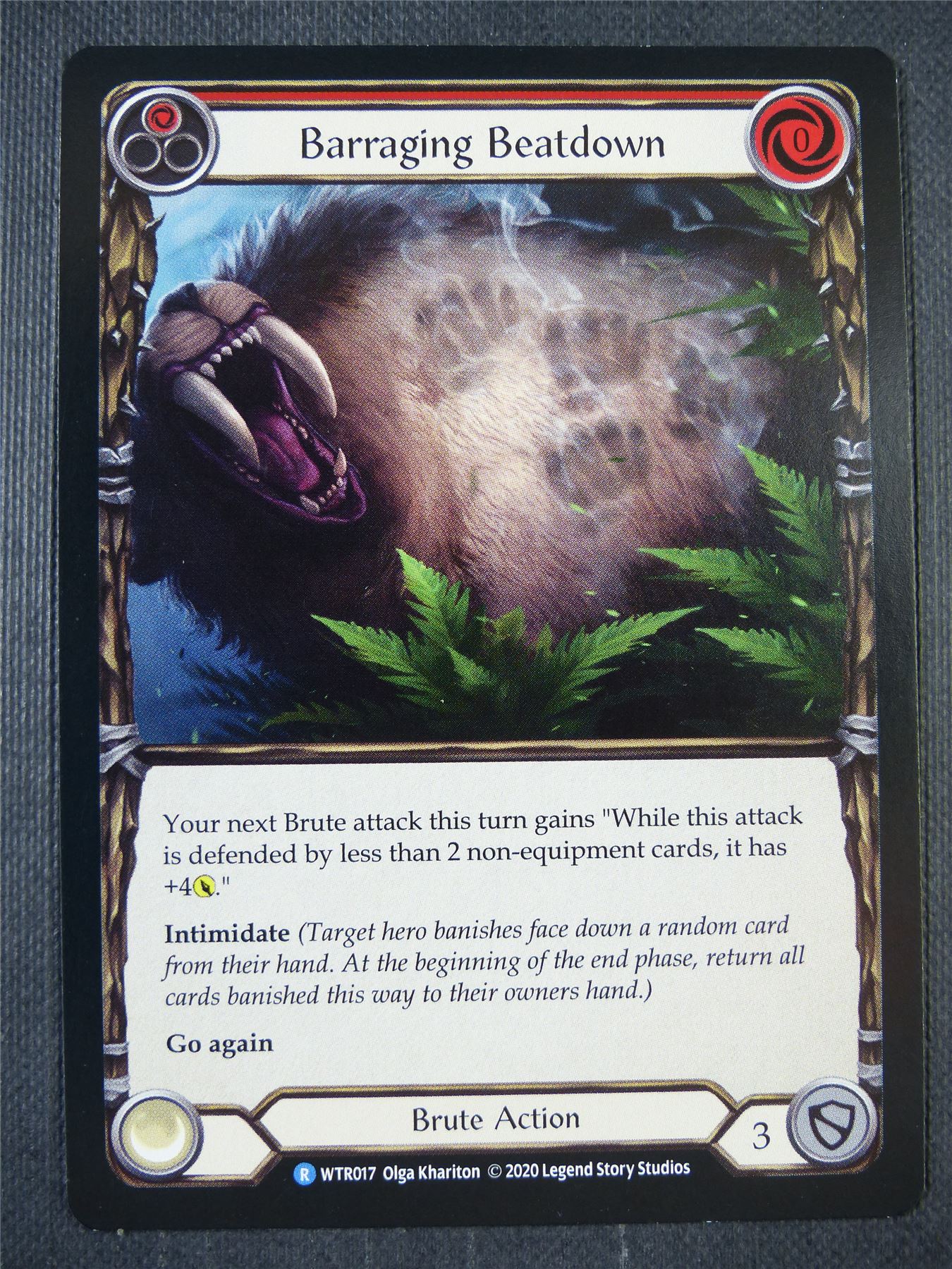 Barraging Beatdown R WTR017 - Red - Flesh & Blood Card #6UE