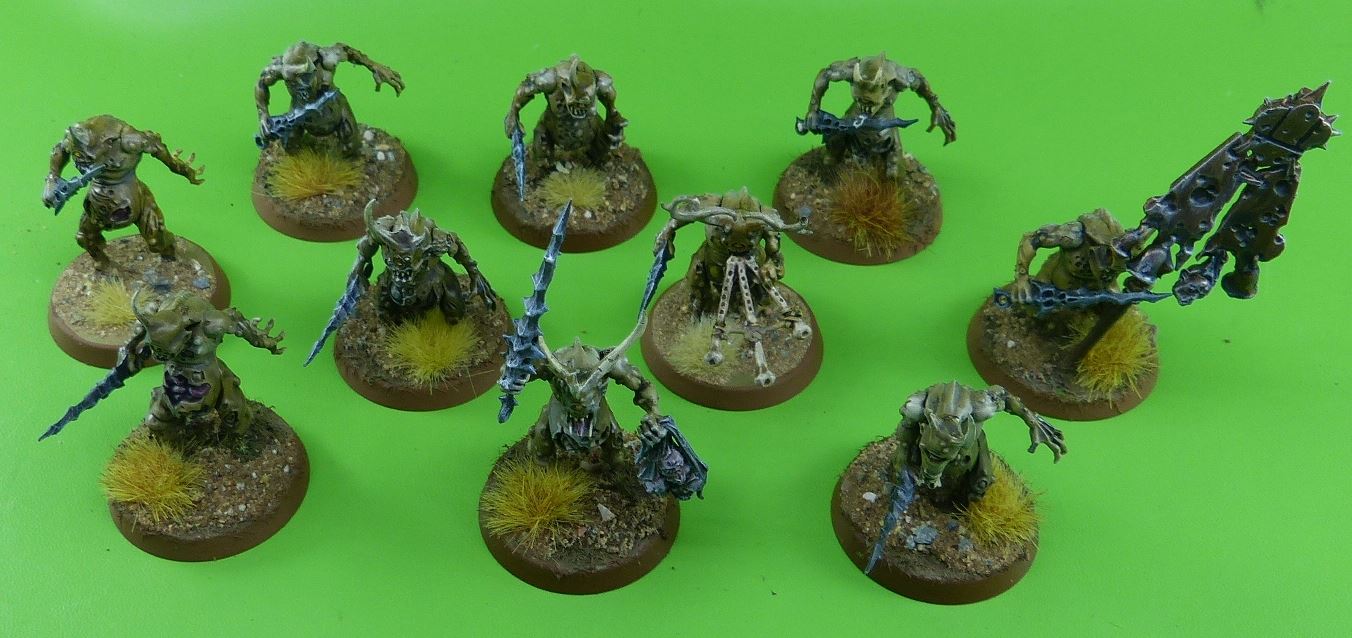 Nurgle Plague Bearers painted - Warhammer AoS #7TM