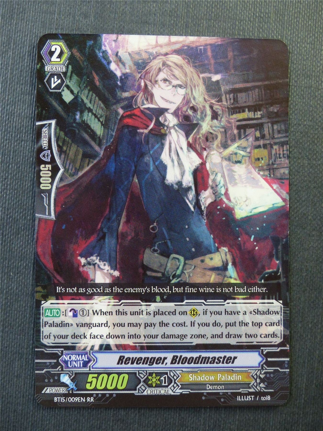Revenger Bloodmaster BT15 RR - Vanguard Cards #YJ