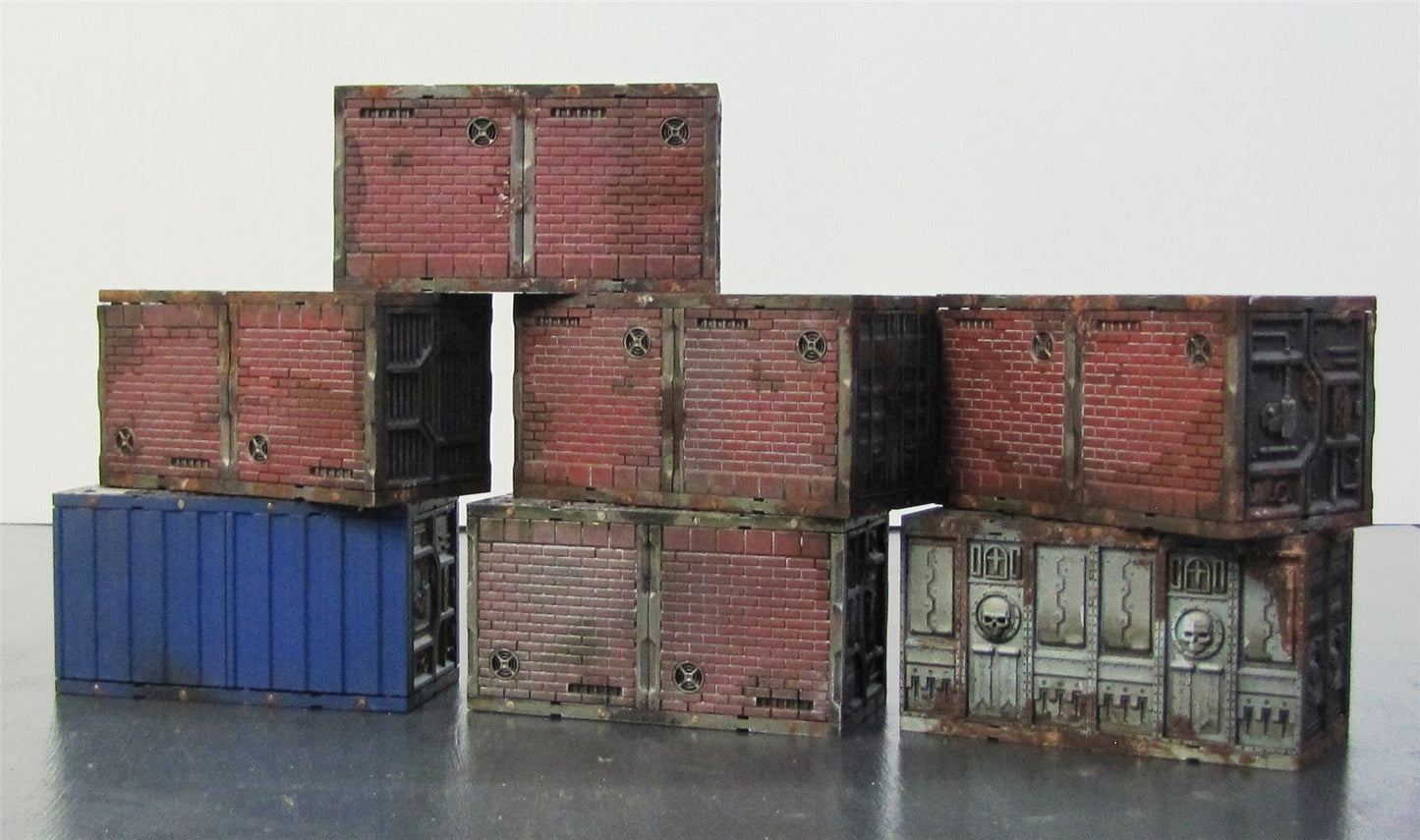 Crates - Magnetised And Painted - Terrain - Warhammer AoS 40k #1HA
