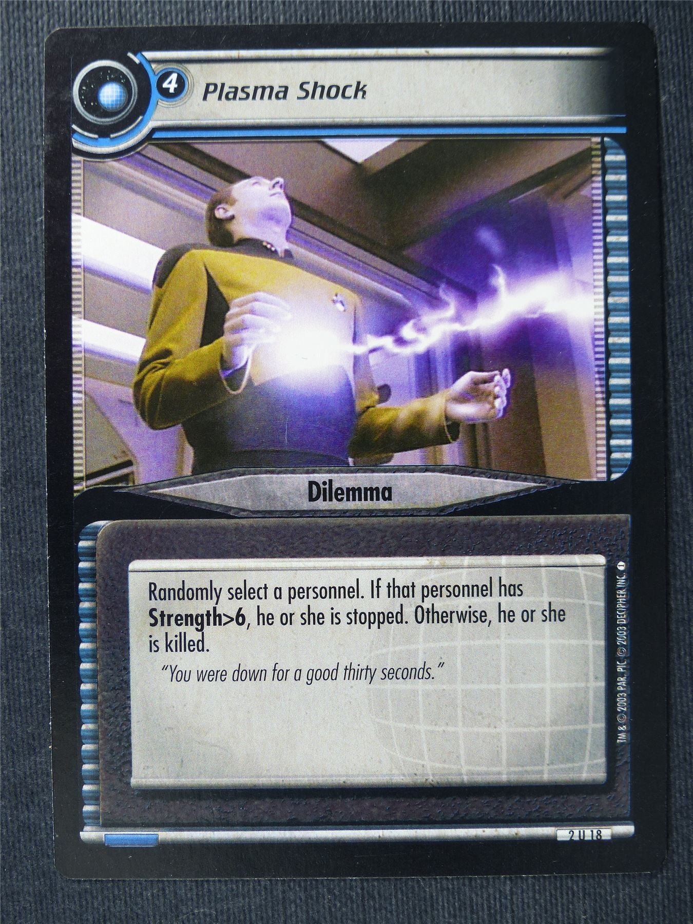 Plasma Shock - Star Trek Cards #UB
