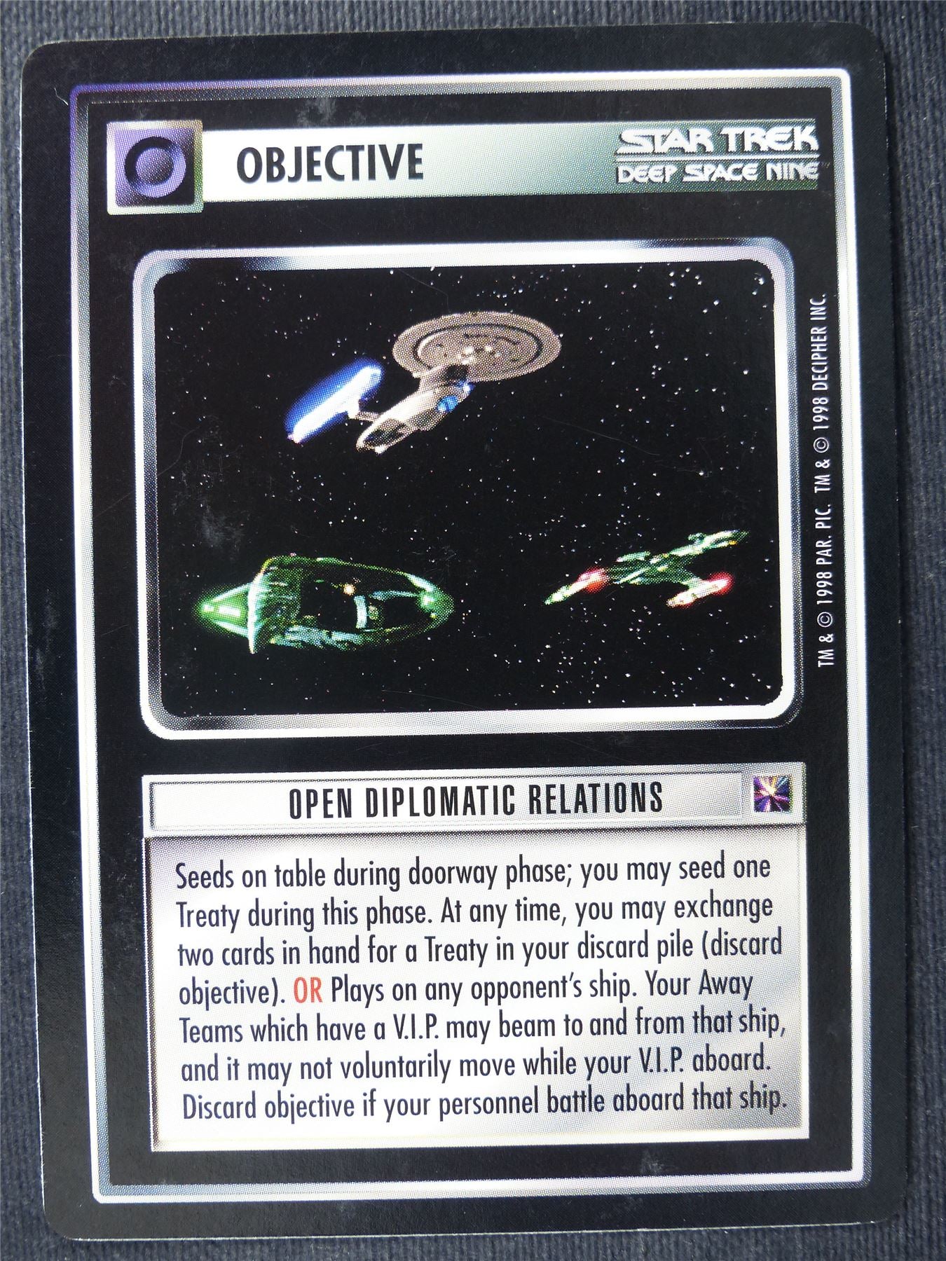 Open Diplomatic Relations - DS9 - Star Trek Cards #17K