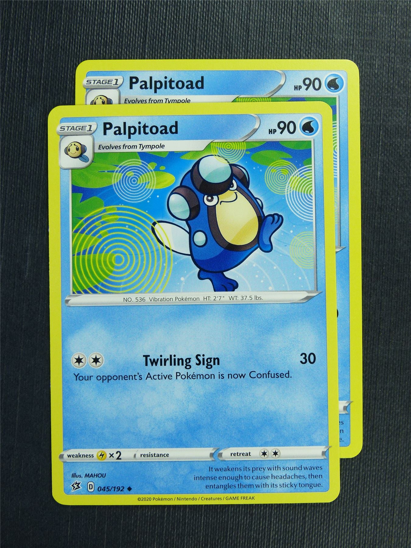Palpitoad 045/192 x2 - RCL - Pokemon Card #3KJ