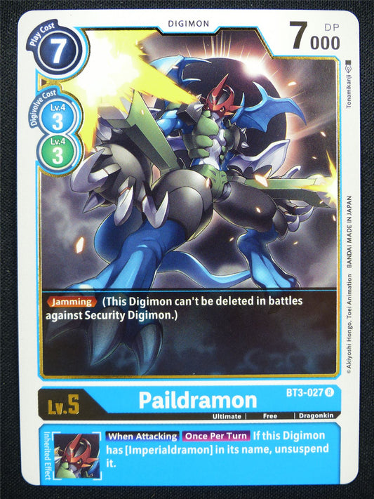 Paildramon BT3-027 R - Digimon Card #19D