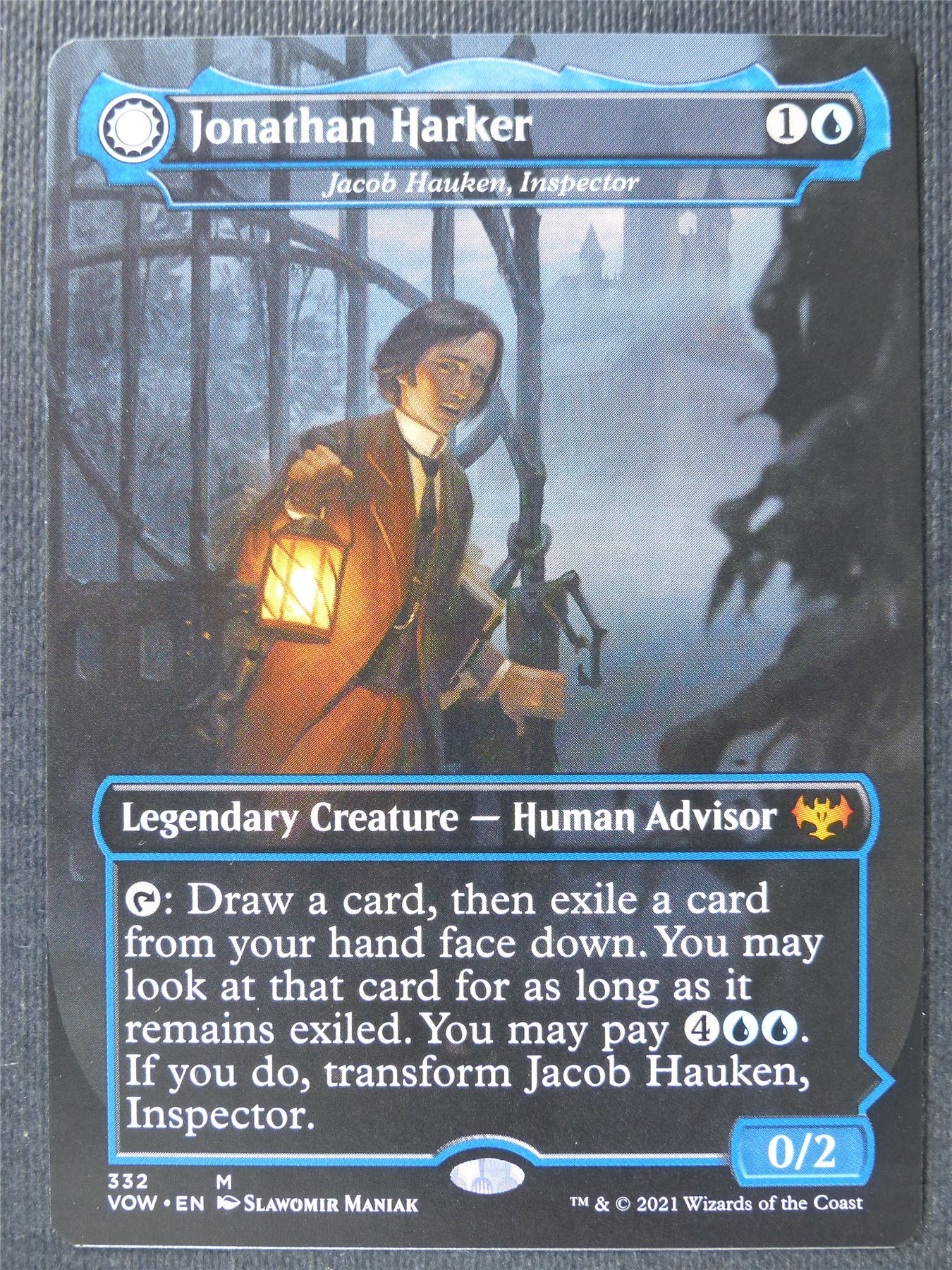 Jonathan Harker Showcase art - Crimson Vow - Mtg Card #2DL