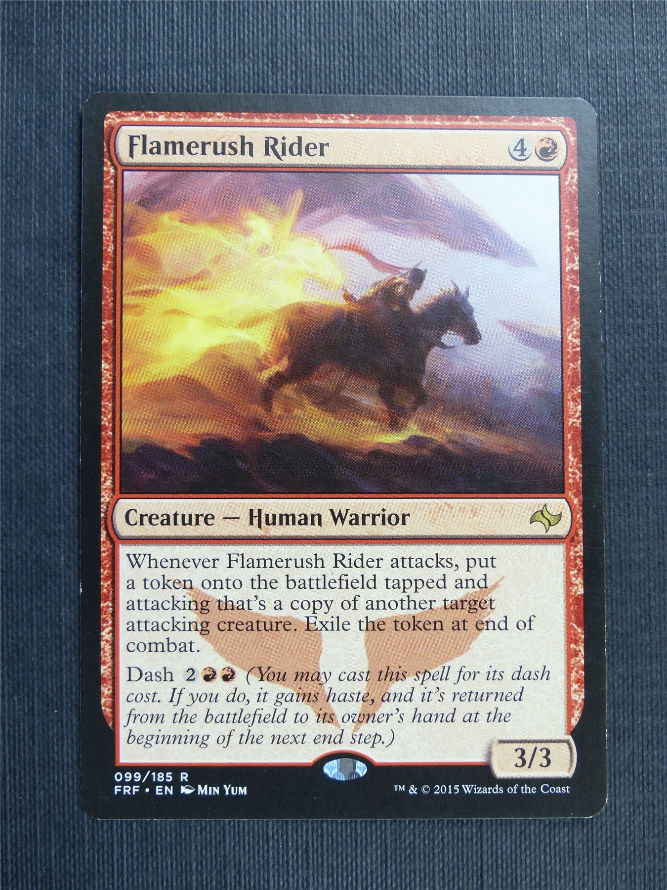Flamerush Rider - Mtg Magic Cards #496
