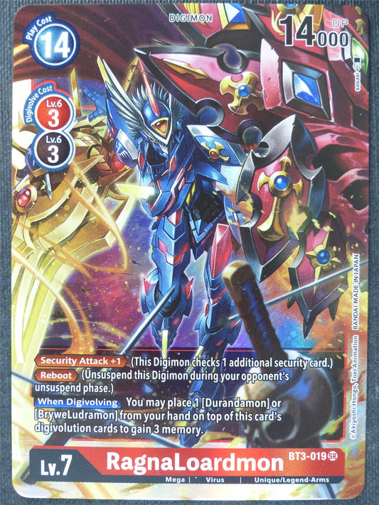 RagnaLoardmon BT3-019 SR - Digimon Cards #YK