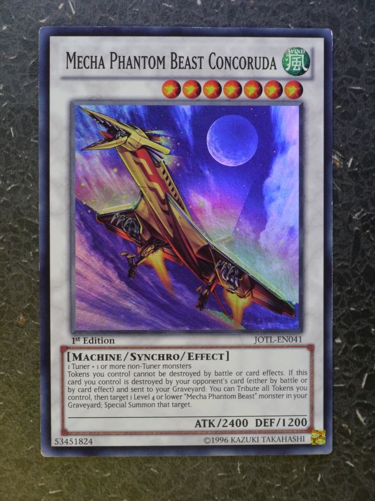 Yugioh Cards: MECHA PHANTOM BEAST CONCORUDA SUPER RARE # 8E99 Archeron Yugioh Cards: MECHA PHANTOM BEAST CONCORUDA SUPER RARE # 8E99 Archeron