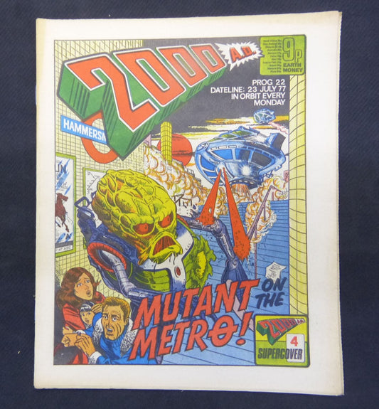 2000 AD Comic - Programme 22 - 23 Jul 1977 #ML