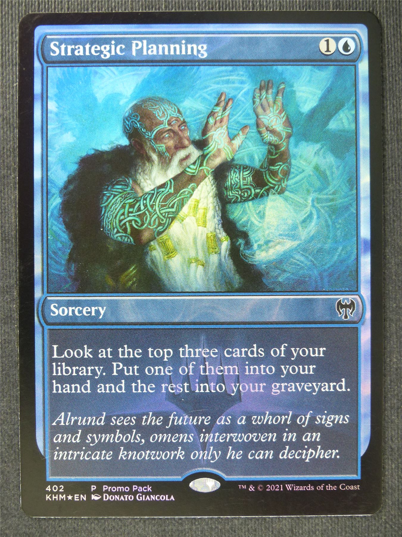Strategic Planning Alt Border Foil - Mtg Magic Cards #CF