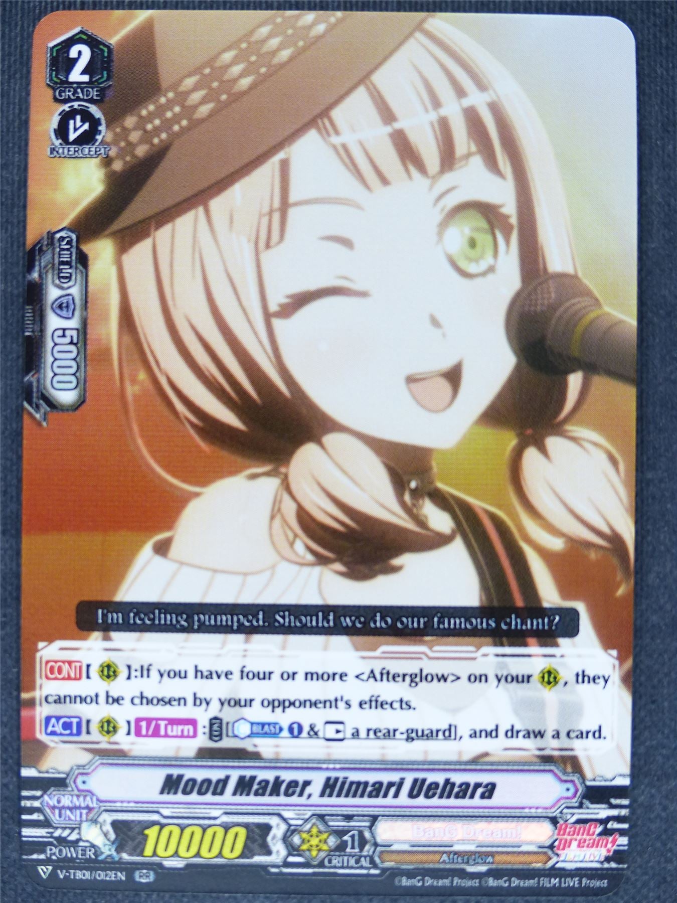 Mood Maker Himari Uehara V-TB01 RR - Vanguard Cards #ET