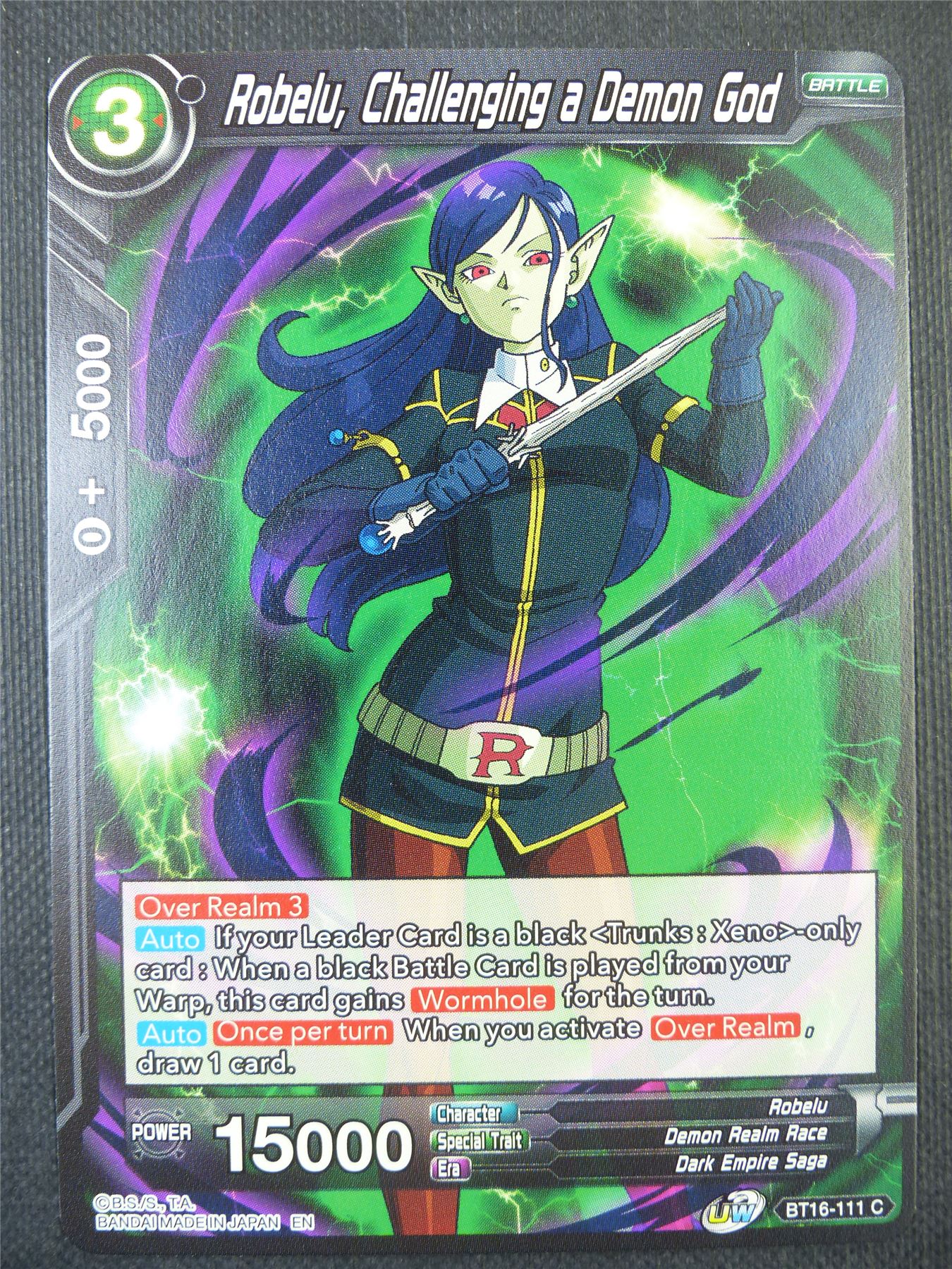 Robelu Challening a Demon God - Dragon Ball Super Card #805