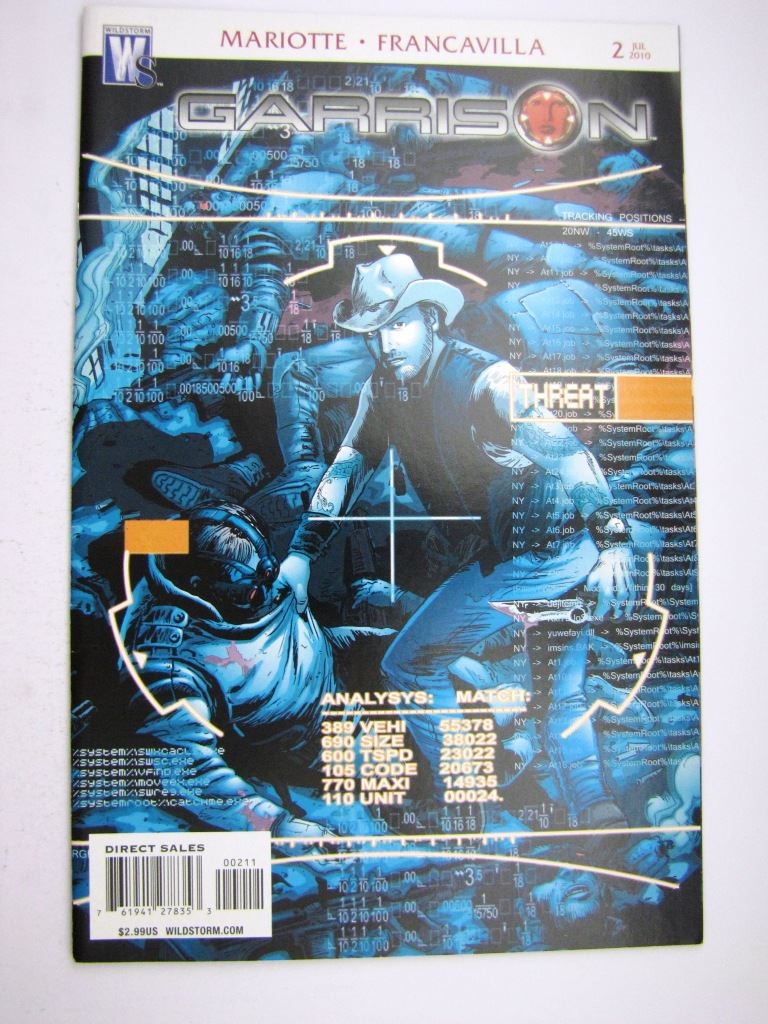 Wildstorm Comics: GARRISON #2 JULY 2010 # 33E53