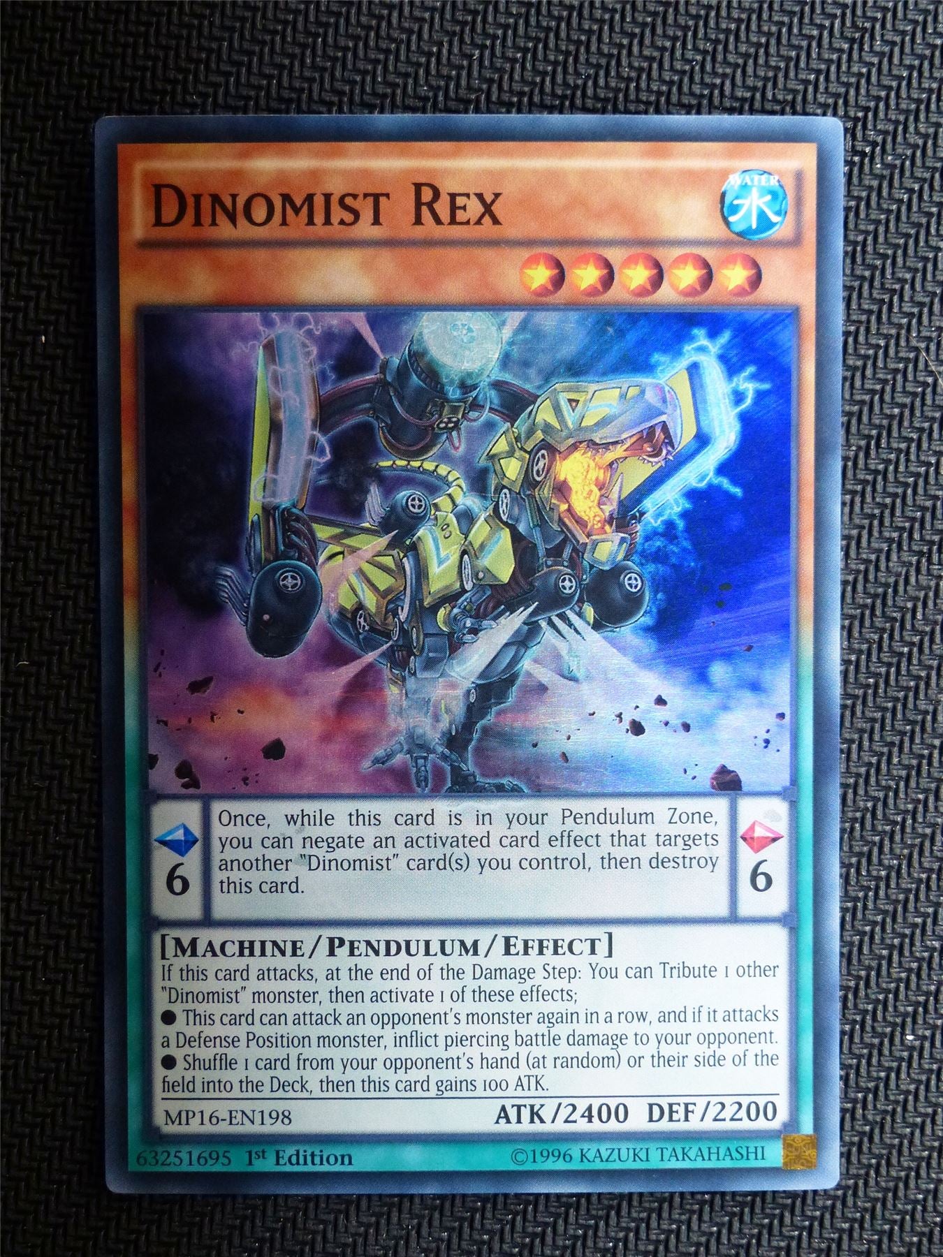 Dinomist Rex - MP16 - Super Rare - Yugioh Card # 1E99 Archeron Dinomist Rex - MP16 - Super Rare - Yugioh Card # 1E99 Archeron