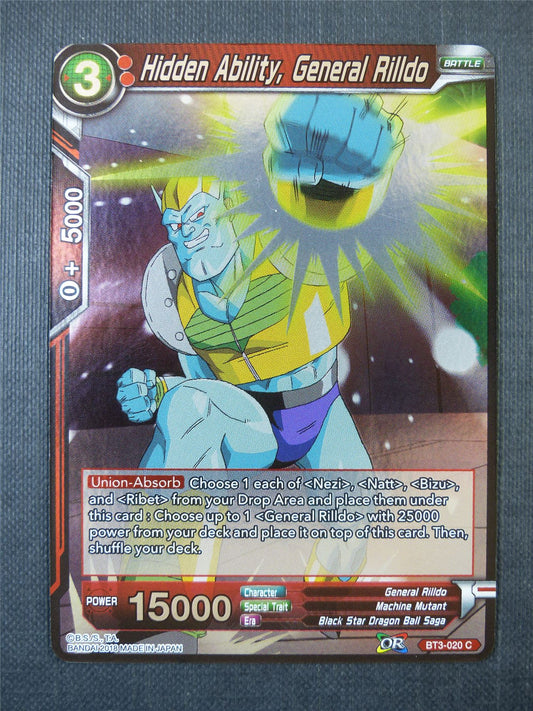 Hidden Ability General Rilldo C Foil - Dragon Ball Super Card #A43