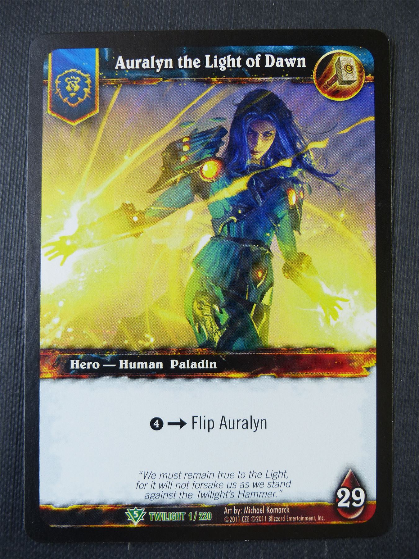 Auralyn the Light of Dawn 1/220 - WoW Card #15X