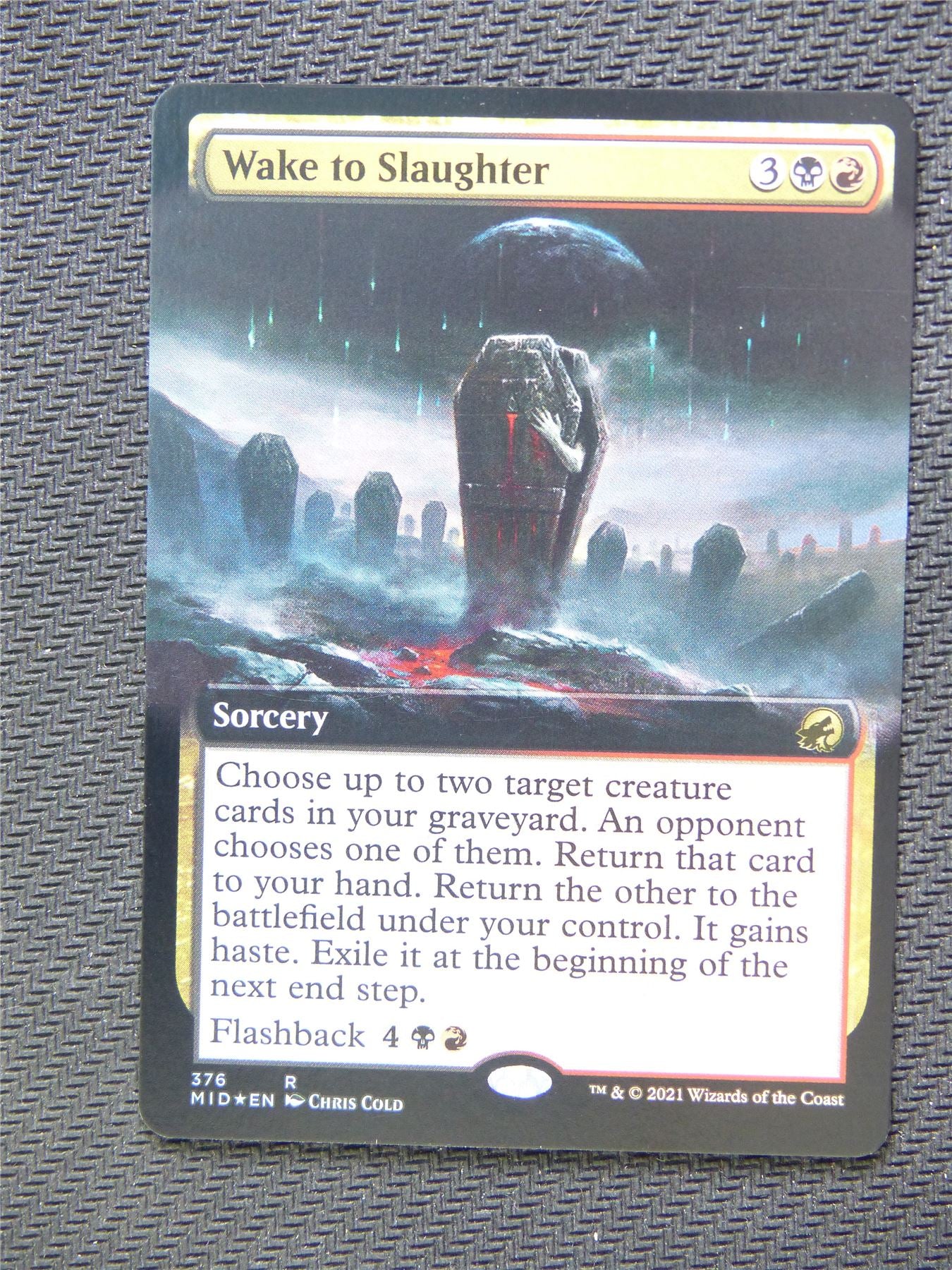 Wake to Slaughter Foil Extended Art - Innistrad - Mtg Card #3J1