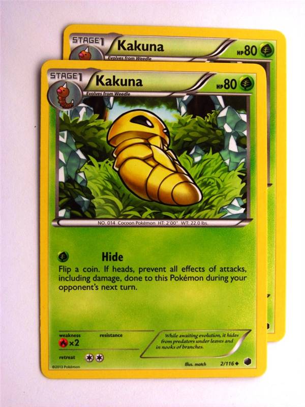 Pokemon CCG: KAKUNA 2/116 x2 :Plasma Freeze