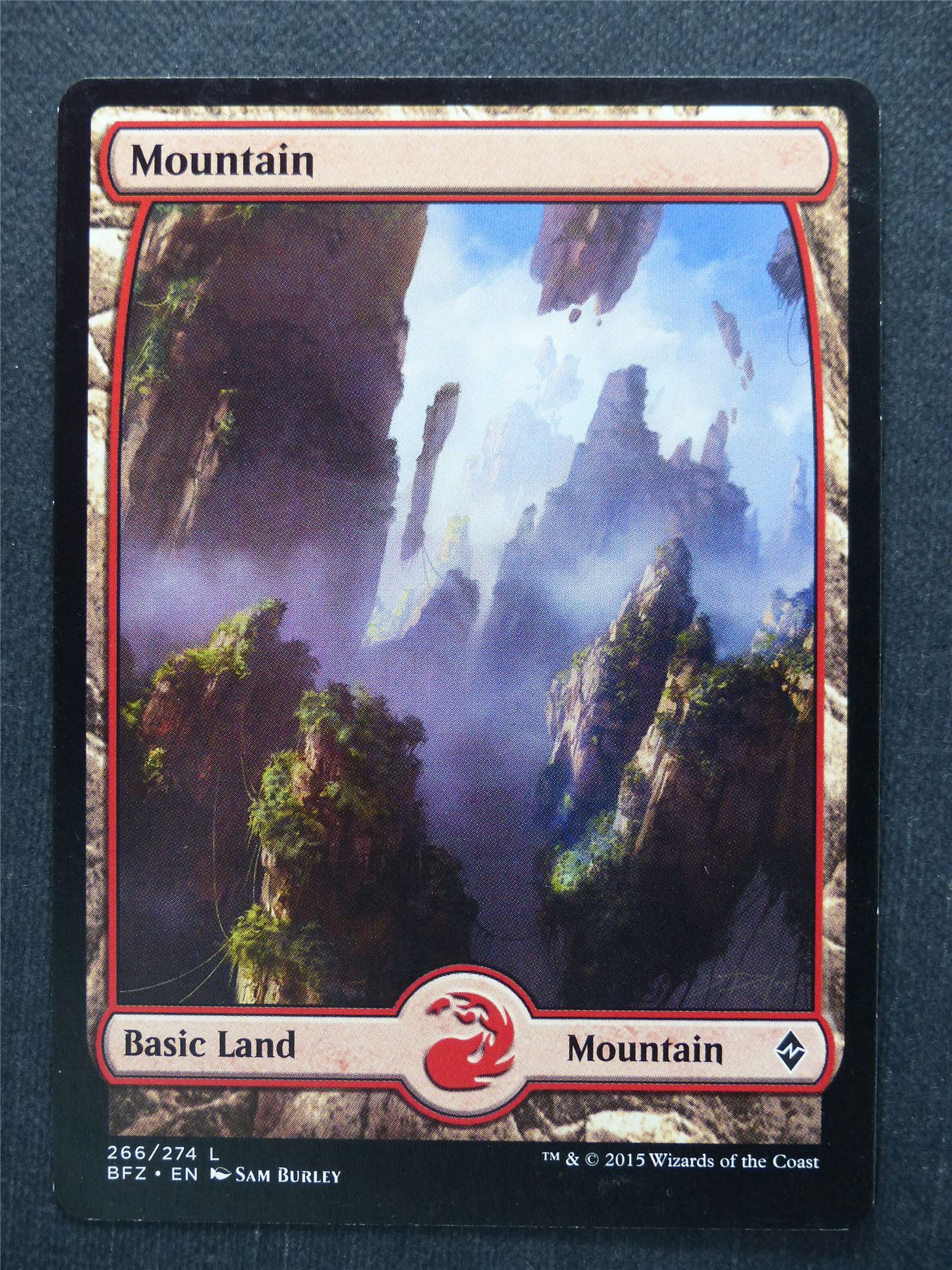 Mountain 266/274 Full Art - Mtg Magic Card #BT