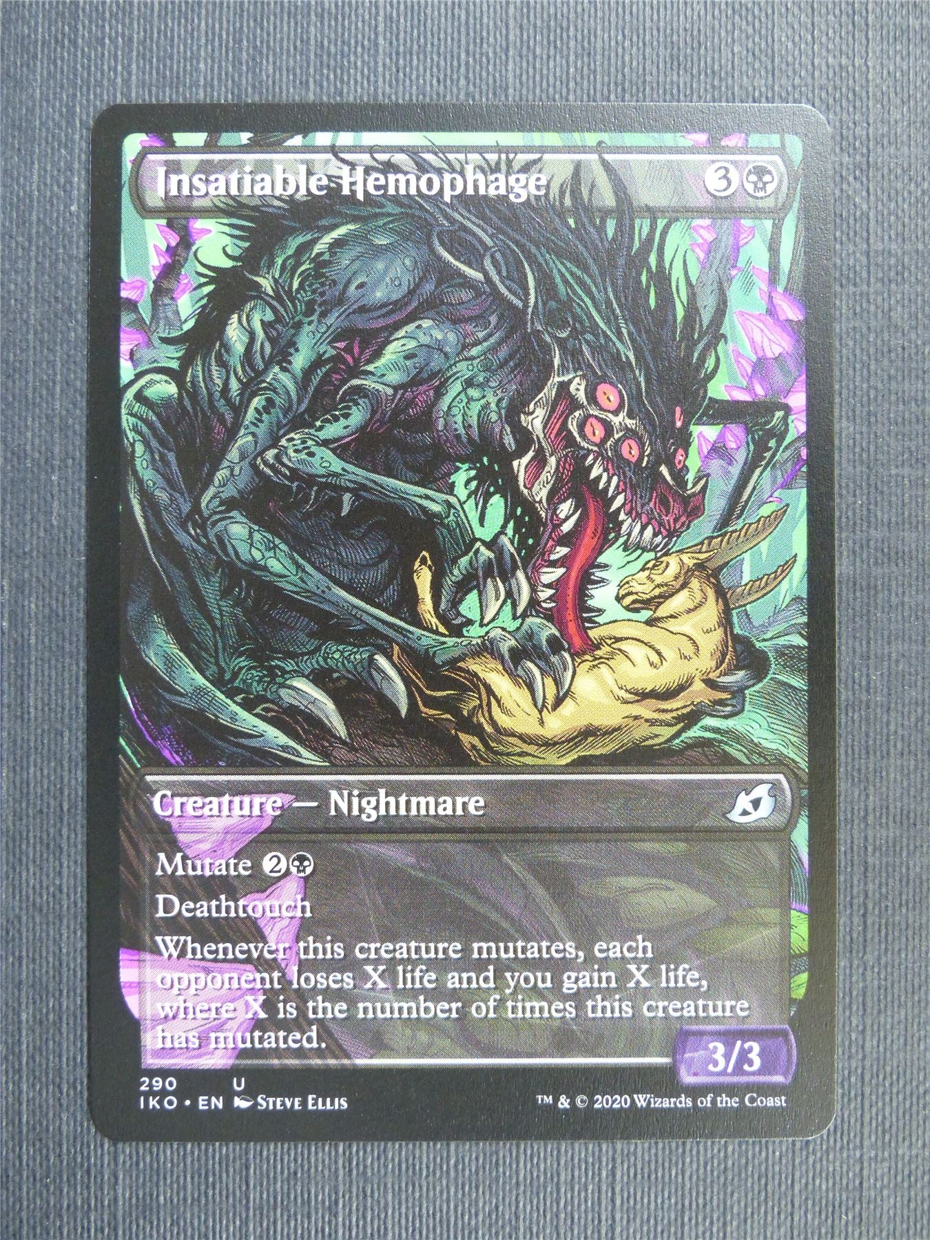 Insatiable Hemophage Showcase - IKO Mtg Card