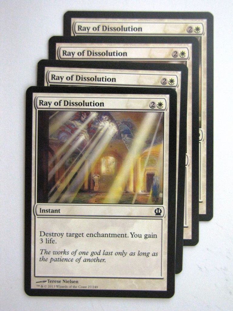 MTG Magic Cards: RAY OF DISSOLUTION x4 Theros playset # 23J35