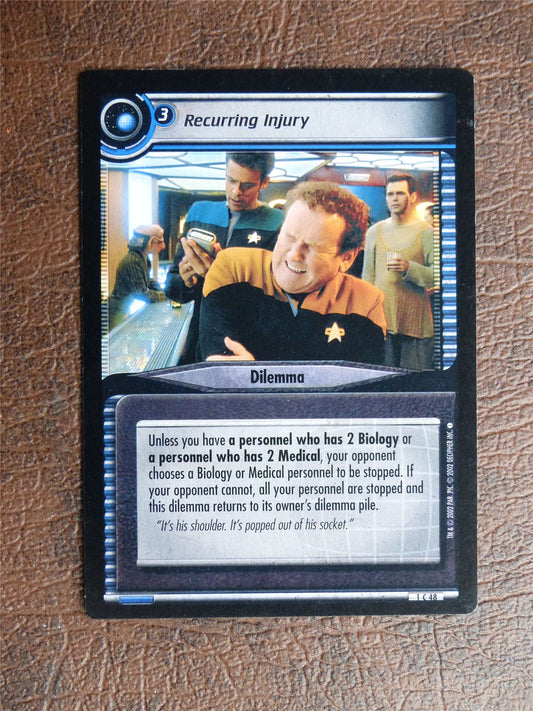 Recurring Injury - Star Trek CCG TCG Card #YH