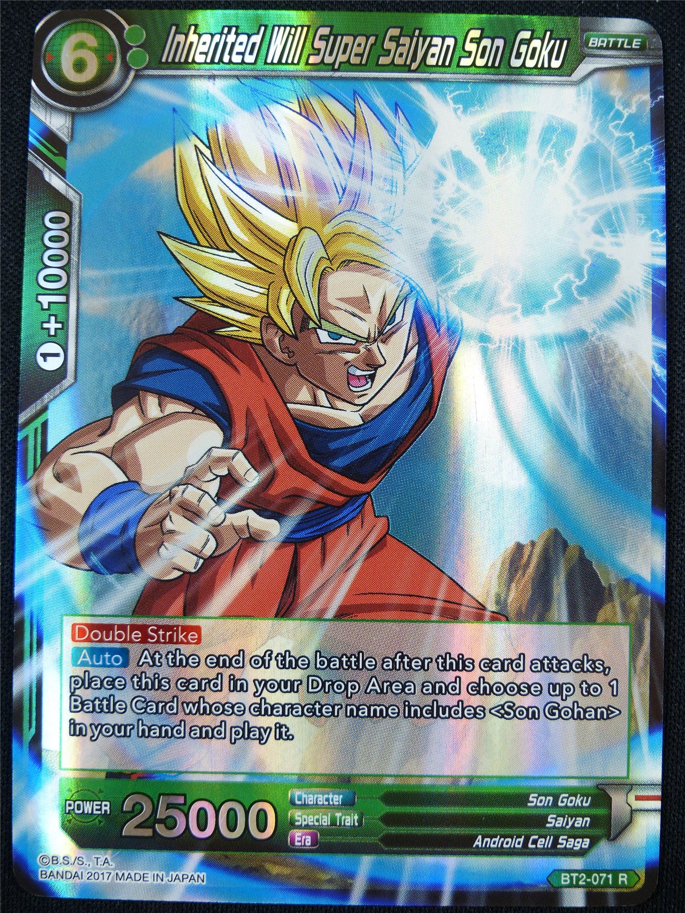 Inherited Will Super Saiyan Son Goku BT2 R - Dragon Ball Super Card #W2