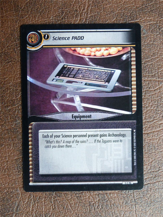 Science PADD - Star Trek CCG TCG Card #Y5