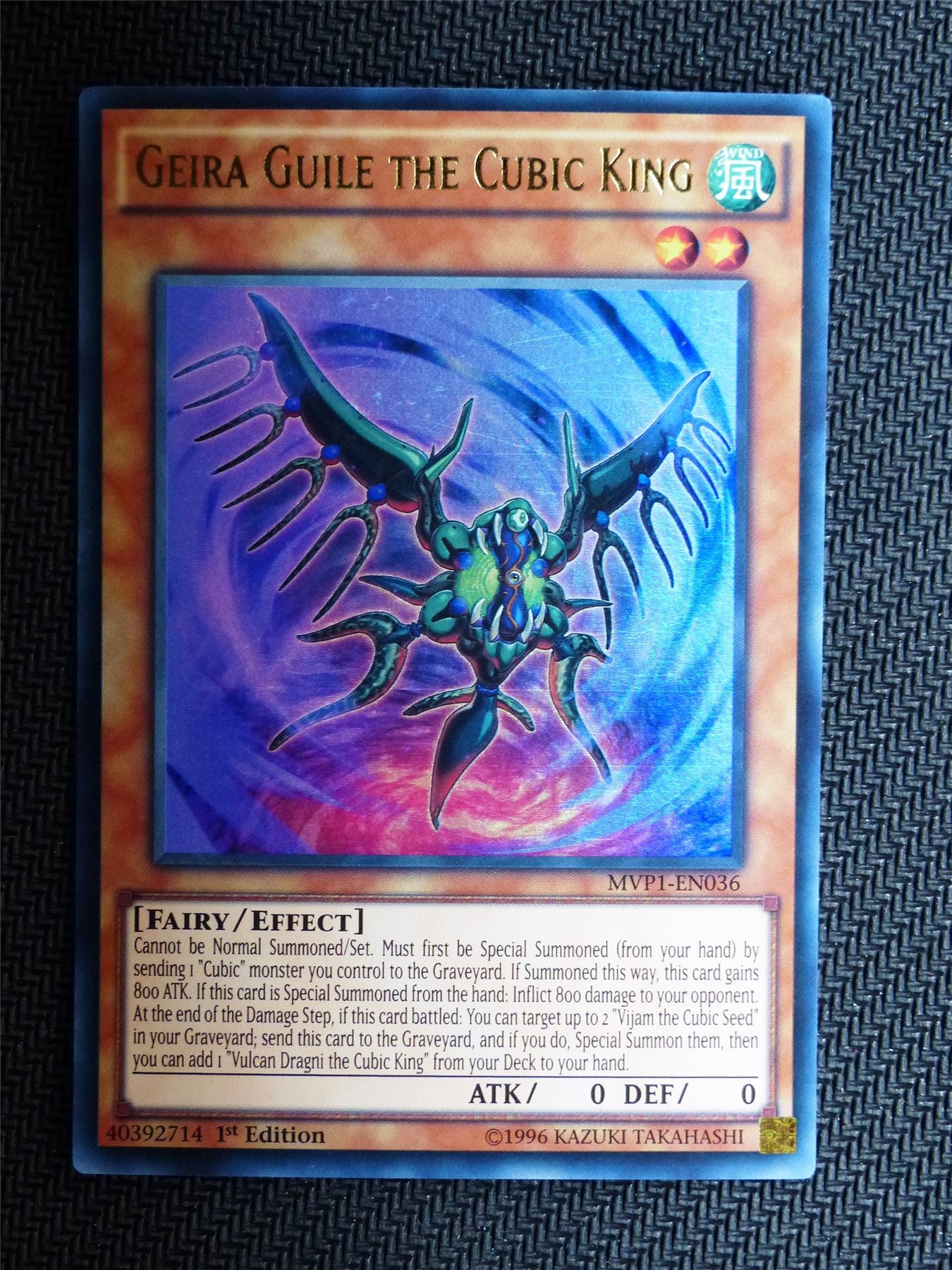 Giera Guile the Cubic King - MVP1 - Ultra Rare - Yugioh Card # 1F59