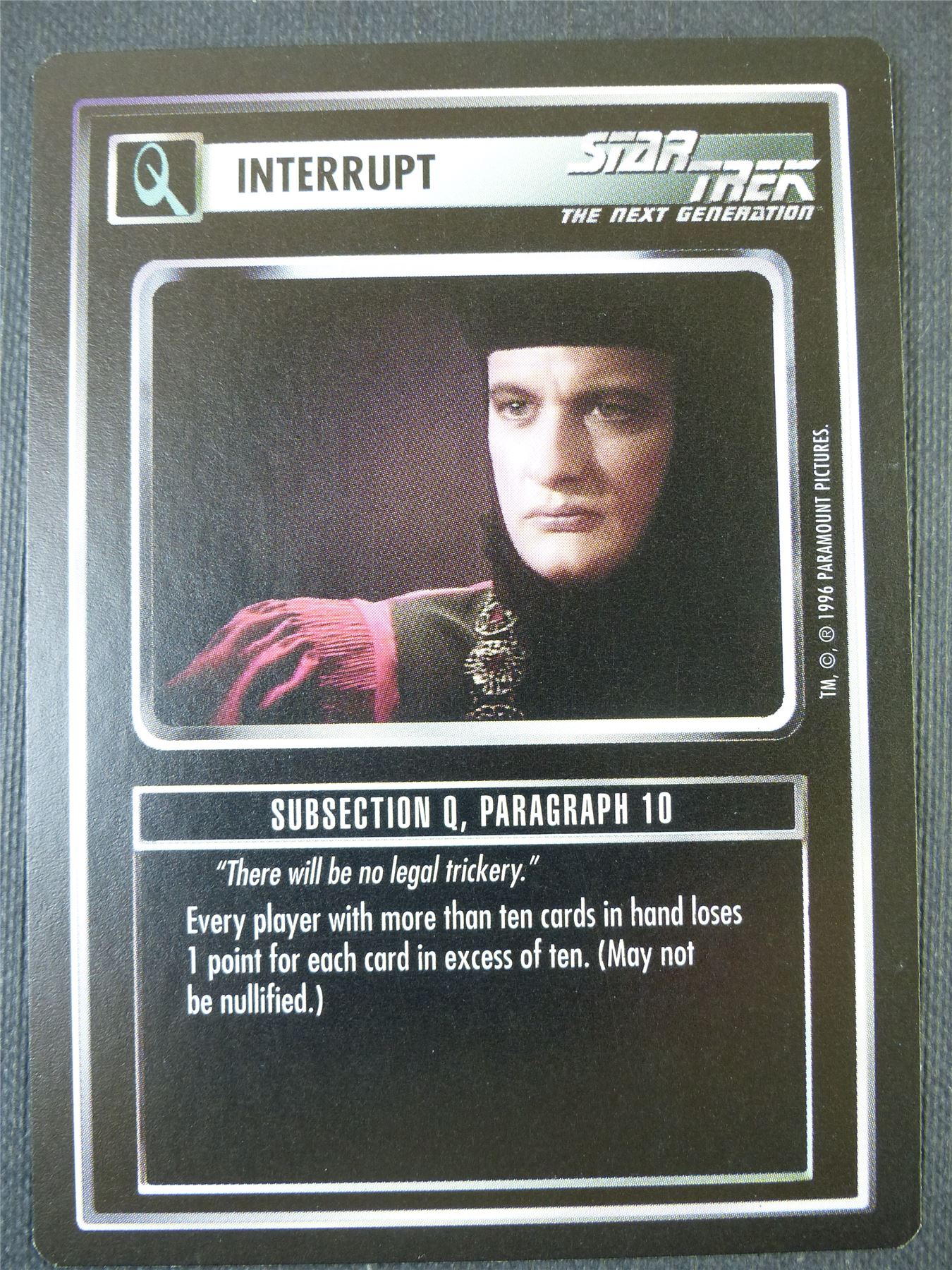 Subsection Q Paragraph 10 - NG - Star Trek Card #673