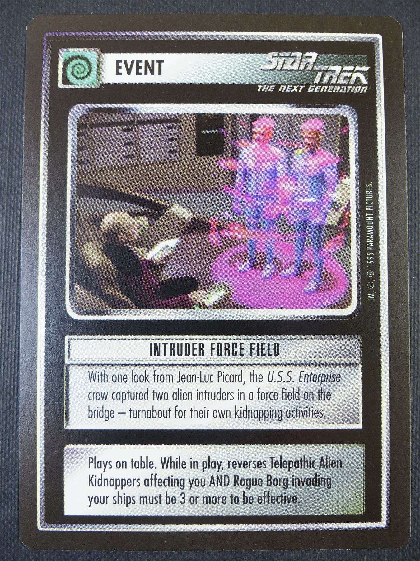 Intruder Force Field - NG - Star Trek Card #66J