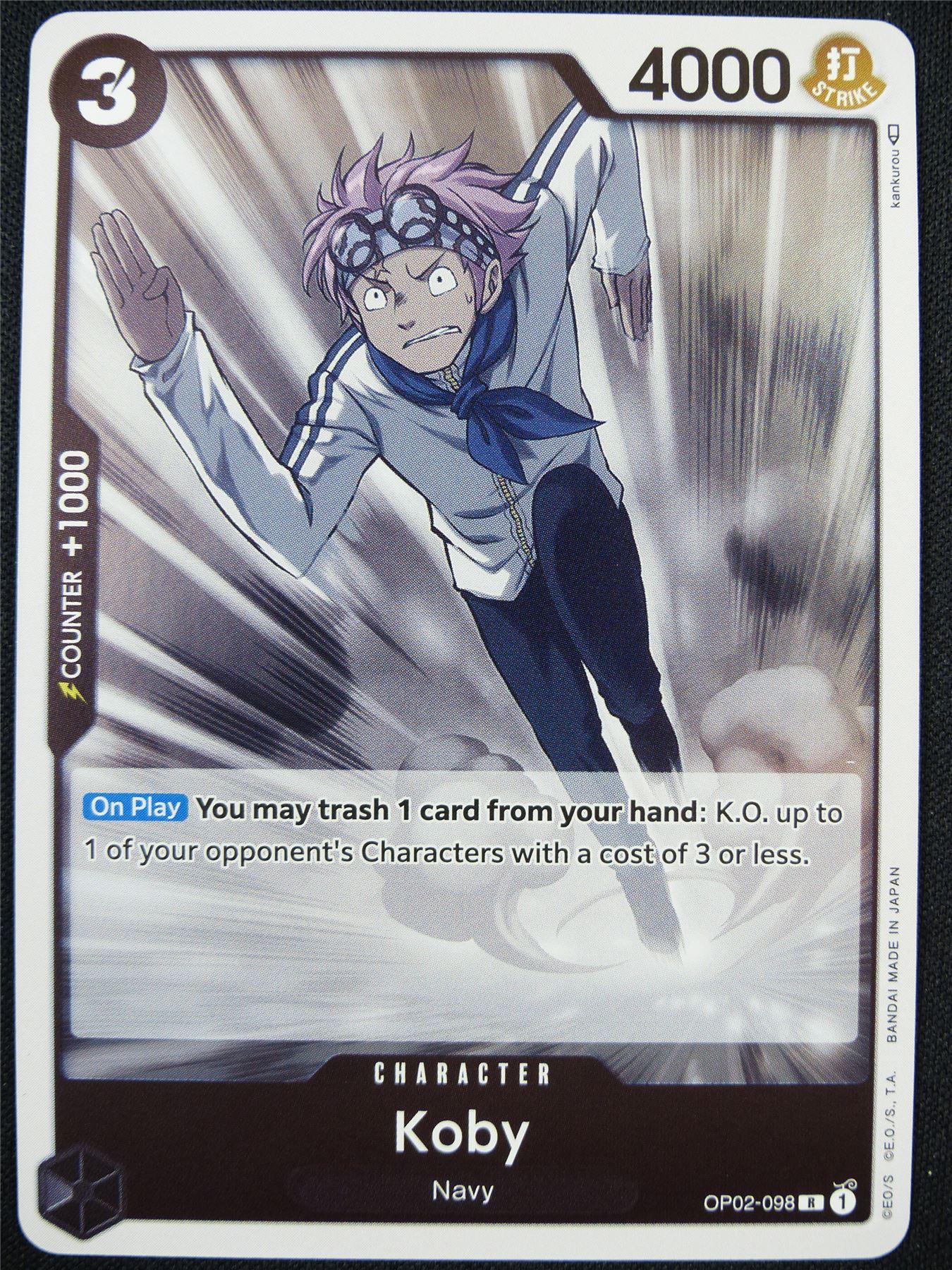 Koby OP02-098 R - One Piece Card #DY