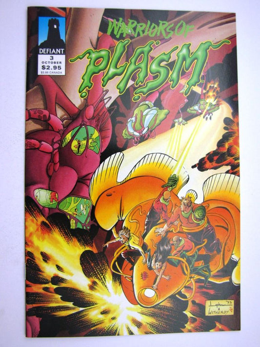 Defiant Comics: WARRIORS OF PLASM #3 OCTOBER 1993 # 34J91