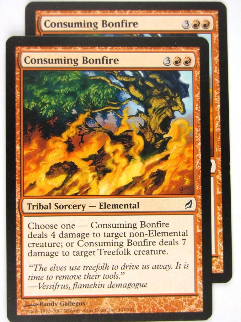 MTG Magic: the Gathering Cards: CONSUMING BONFIRE x2: LRW