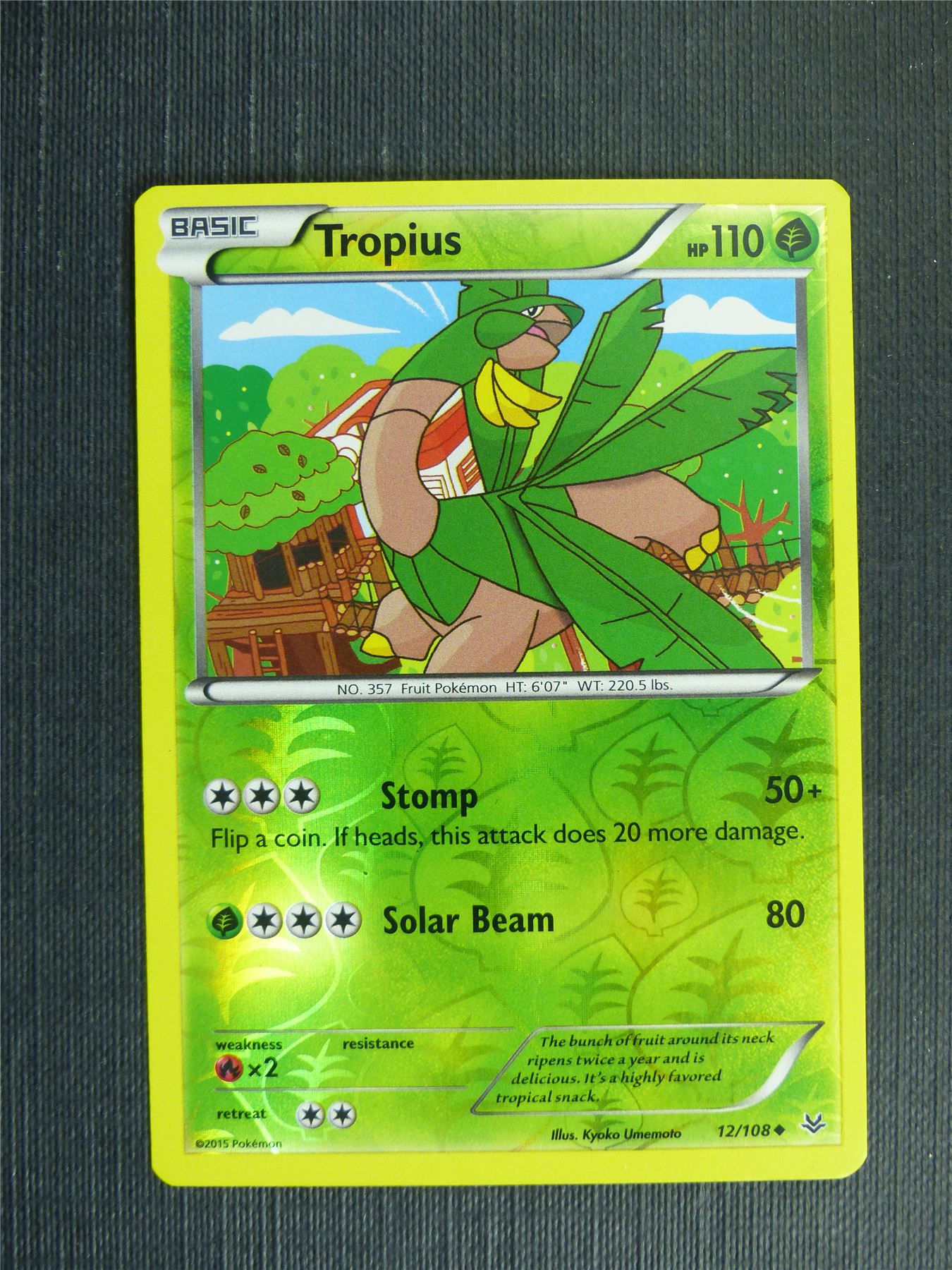 Tropius 12/108 Reverse Holo - Pokemon Cards #1M0 Archeron Tropius 12/108 Reverse Holo - Pokemon Cards #1M0 Archeron
